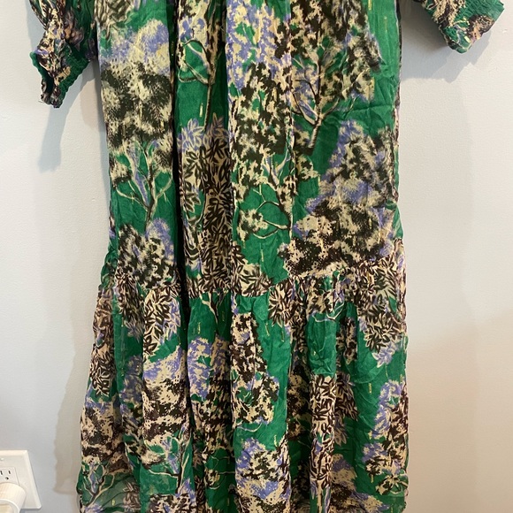 Anthropologie Ruffled V-Neck Maxi Dress - Picture 13 of 15